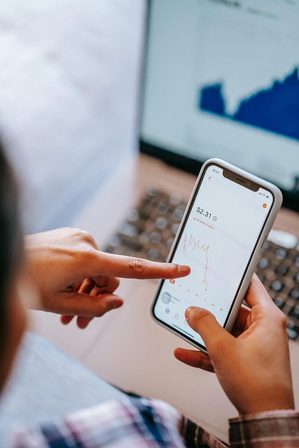 stock market chart showing upward trend with green candles investment growth